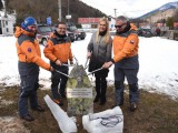 Poklepanie základného kameňa stavby Domu Horskej záchrannej služby Bystrá